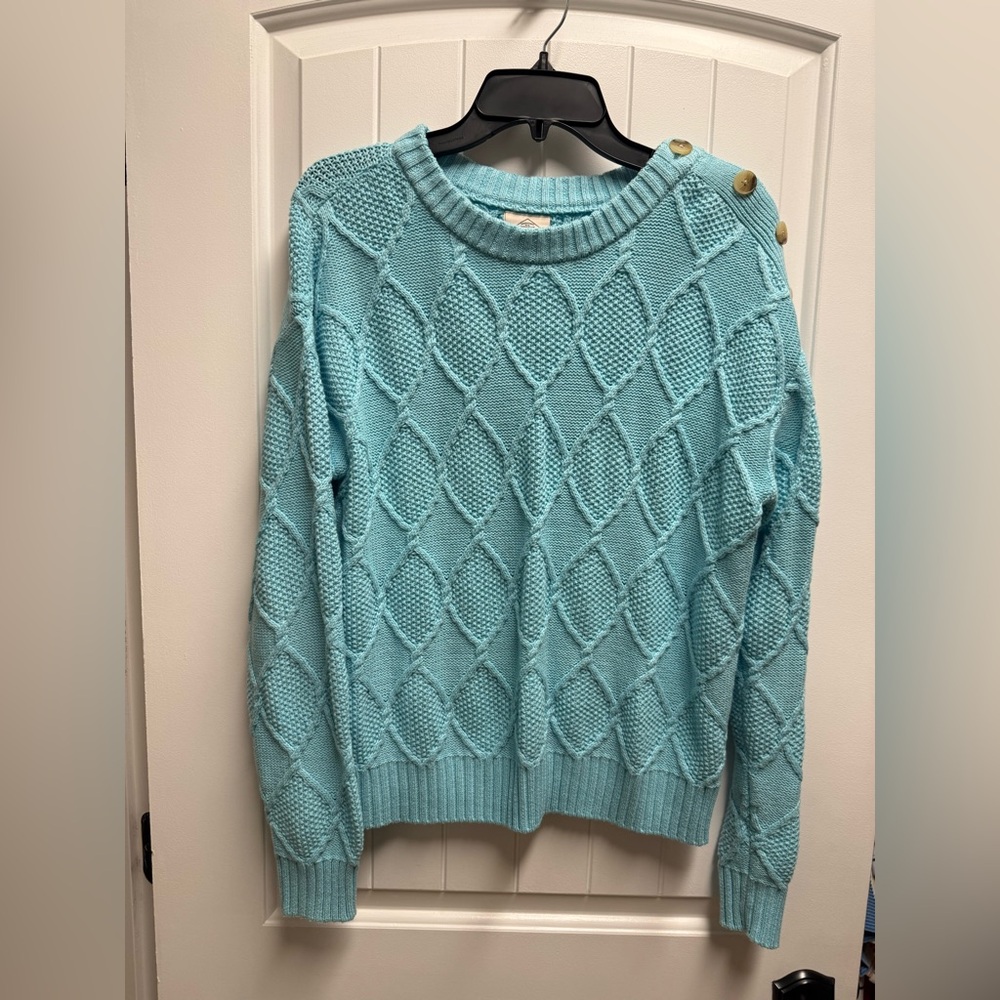 St. John's Bay Womens Crew Neck Long Sleeve Pullover Sweater Size Medium EUC